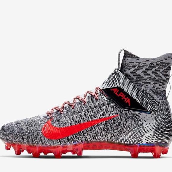 Nike Alpha Menace Elite 2 Grey Crime Men’s Size 10 football cleats Open field - Picture 12 of 16